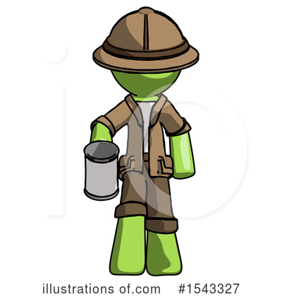Royalty-Free (RF) Green Design Mascot Clipart Illustration by Leo Blanchette - Stock Sample #1543327