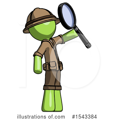 Royalty-Free (RF) Green Design Mascot Clipart Illustration by Leo Blanchette - Stock Sample #1543384