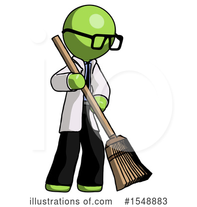 Royalty-Free (RF) Green Design Mascot Clipart Illustration by Leo Blanchette - Stock Sample #1548883