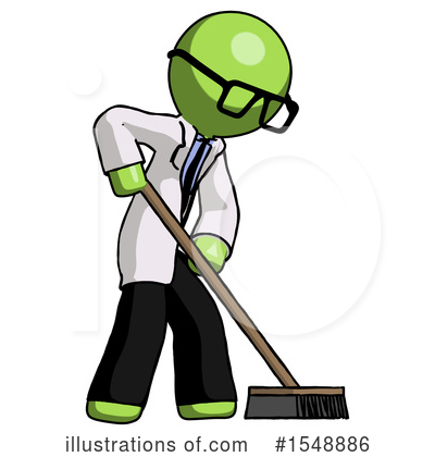 Royalty-Free (RF) Green Design Mascot Clipart Illustration by Leo Blanchette - Stock Sample #1548886