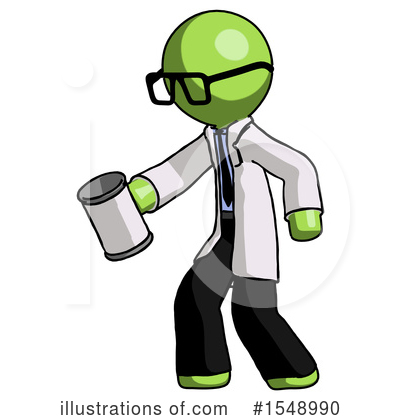 Royalty-Free (RF) Green Design Mascot Clipart Illustration by Leo Blanchette - Stock Sample #1548990