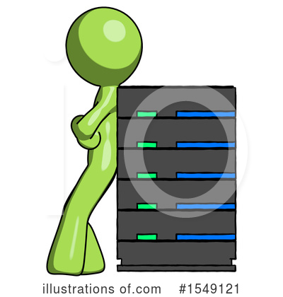 Royalty-Free (RF) Green Design Mascot Clipart Illustration by Leo Blanchette - Stock Sample #1549121