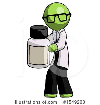 Royalty-Free (RF) Green Design Mascot Clipart Illustration by Leo Blanchette - Stock Sample #1549200