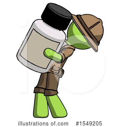 Royalty-Free (RF) Green Design Mascot Clipart Illustration by Leo Blanchette - Stock Sample #1549205