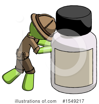Royalty-Free (RF) Green Design Mascot Clipart Illustration by Leo Blanchette - Stock Sample #1549217