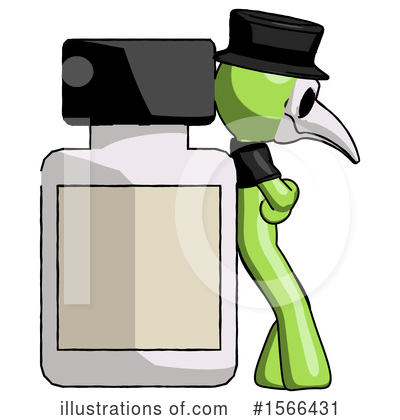 Royalty-Free (RF) Green Design Mascot Clipart Illustration by Leo Blanchette - Stock Sample #1566431