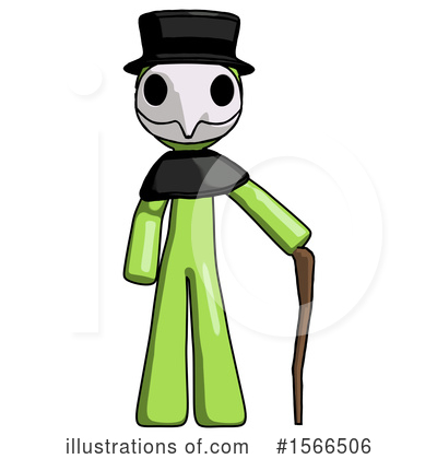 Royalty-Free (RF) Green Design Mascot Clipart Illustration by Leo Blanchette - Stock Sample #1566506
