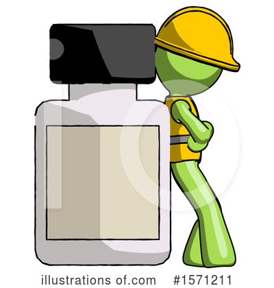 Royalty-Free (RF) Green Design Mascot Clipart Illustration by Leo Blanchette - Stock Sample #1571211