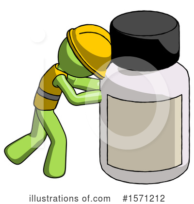 Royalty-Free (RF) Green Design Mascot Clipart Illustration by Leo Blanchette - Stock Sample #1571212