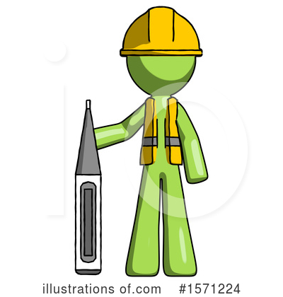 Royalty-Free (RF) Green Design Mascot Clipart Illustration by Leo Blanchette - Stock Sample #1571224