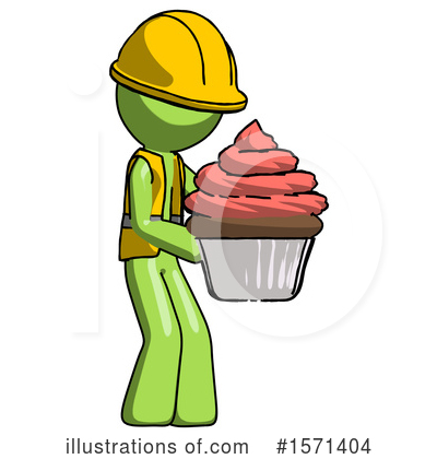 Royalty-Free (RF) Green Design Mascot Clipart Illustration by Leo Blanchette - Stock Sample #1571404