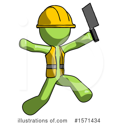 Royalty-Free (RF) Green Design Mascot Clipart Illustration by Leo Blanchette - Stock Sample #1571434