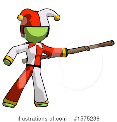Royalty-Free (RF) Green Design Mascot Clipart Illustration by Leo Blanchette - Stock Sample #1575236