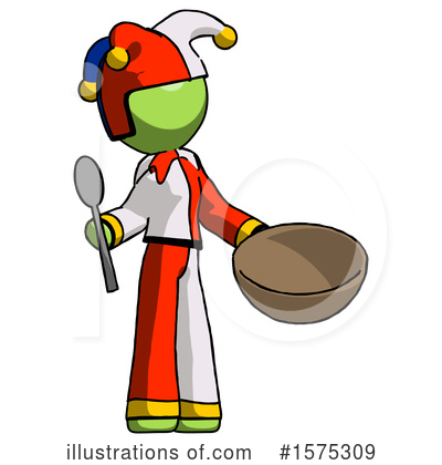 Royalty-Free (RF) Green Design Mascot Clipart Illustration by Leo Blanchette - Stock Sample #1575309