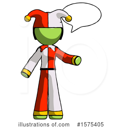 Royalty-Free (RF) Green Design Mascot Clipart Illustration by Leo Blanchette - Stock Sample #1575405