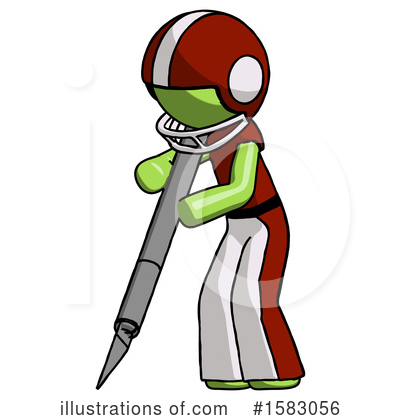 Royalty-Free (RF) Green Design Mascot Clipart Illustration by Leo Blanchette - Stock Sample #1583056