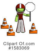 Green Design Mascot Clipart #1583069 by Leo Blanchette