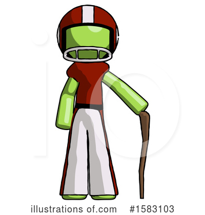 Royalty-Free (RF) Green Design Mascot Clipart Illustration by Leo Blanchette - Stock Sample #1583103