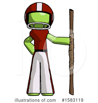 Royalty-Free (RF) Green Design Mascot Clipart Illustration by Leo Blanchette - Stock Sample #1583119