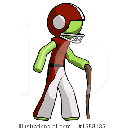 Royalty-Free (RF) Green Design Mascot Clipart Illustration by Leo Blanchette - Stock Sample #1583135