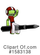 Green Design Mascot Clipart #1583138 by Leo Blanchette