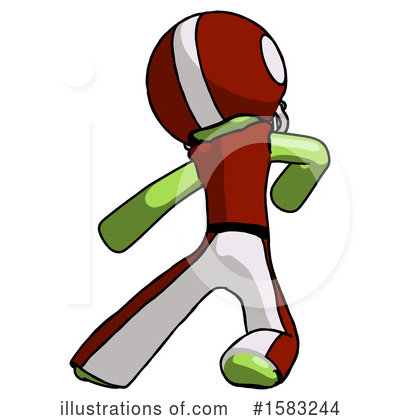 Royalty-Free (RF) Green Design Mascot Clipart Illustration by Leo Blanchette - Stock Sample #1583244