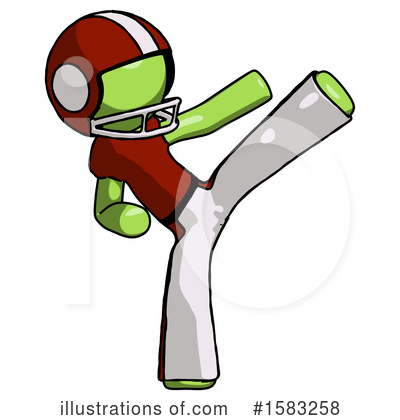Royalty-Free (RF) Green Design Mascot Clipart Illustration by Leo Blanchette - Stock Sample #1583258