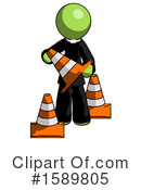 Green Design Mascot Clipart #1589805 by Leo Blanchette