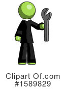 Green Design Mascot Clipart #1589829 by Leo Blanchette