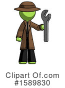 Green Design Mascot Clipart #1589830 by Leo Blanchette