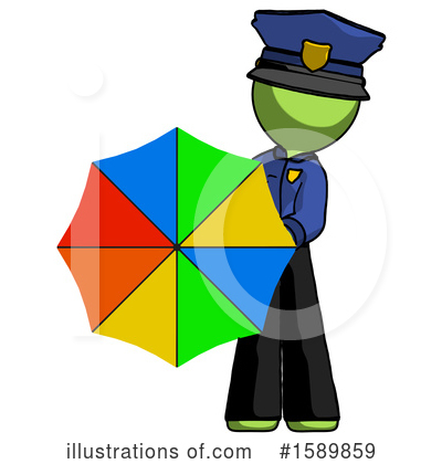 Royalty-Free (RF) Green Design Mascot Clipart Illustration by Leo Blanchette - Stock Sample #1589859