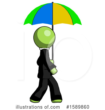 Royalty-Free (RF) Green Design Mascot Clipart Illustration by Leo Blanchette - Stock Sample #1589860