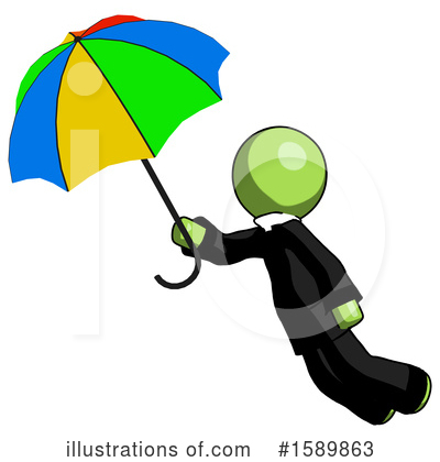 Royalty-Free (RF) Green Design Mascot Clipart Illustration by Leo Blanchette - Stock Sample #1589863