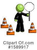 Green Design Mascot Clipart #1589917 by Leo Blanchette