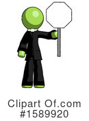 Green Design Mascot Clipart #1589920 by Leo Blanchette