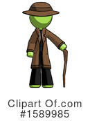Green Design Mascot Clipart #1589985 by Leo Blanchette