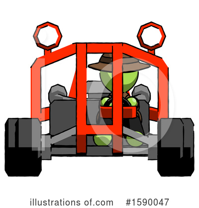 Royalty-Free (RF) Green Design Mascot Clipart Illustration by Leo Blanchette - Stock Sample #1590047