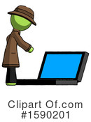 Green Design Mascot Clipart #1590201 by Leo Blanchette