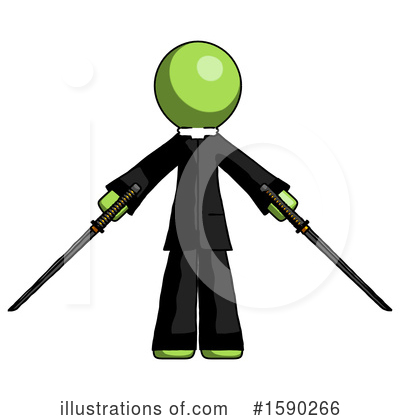 Royalty-Free (RF) Green Design Mascot Clipart Illustration by Leo Blanchette - Stock Sample #1590266