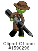 Green Design Mascot Clipart #1590296 by Leo Blanchette