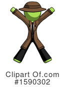 Green Design Mascot Clipart #1590302 by Leo Blanchette