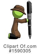 Green Design Mascot Clipart #1590305 by Leo Blanchette