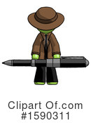 Green Design Mascot Clipart #1590311 by Leo Blanchette