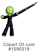 Green Design Mascot Clipart #1590319 by Leo Blanchette