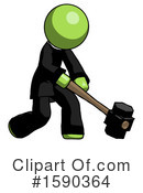 Green Design Mascot Clipart #1590364 by Leo Blanchette
