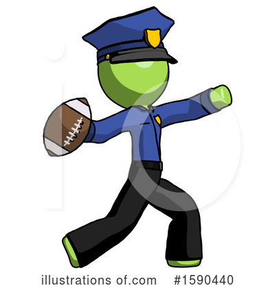 Royalty-Free (RF) Green Design Mascot Clipart Illustration by Leo Blanchette - Stock Sample #1590440