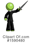 Green Design Mascot Clipart #1590480 by Leo Blanchette