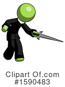 Green Design Mascot Clipart #1590483 by Leo Blanchette