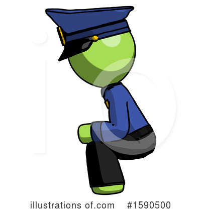 Royalty-Free (RF) Green Design Mascot Clipart Illustration by Leo Blanchette - Stock Sample #1590500