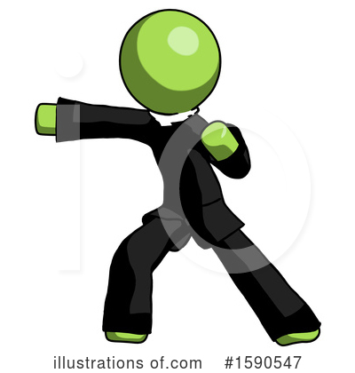 Royalty-Free (RF) Green Design Mascot Clipart Illustration by Leo Blanchette - Stock Sample #1590547